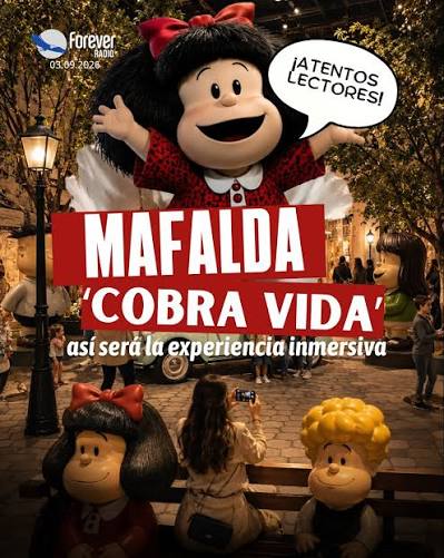 Mafalda cobra vida en Buenos Aires con una experiencia inmersiva que conecta generaciones
