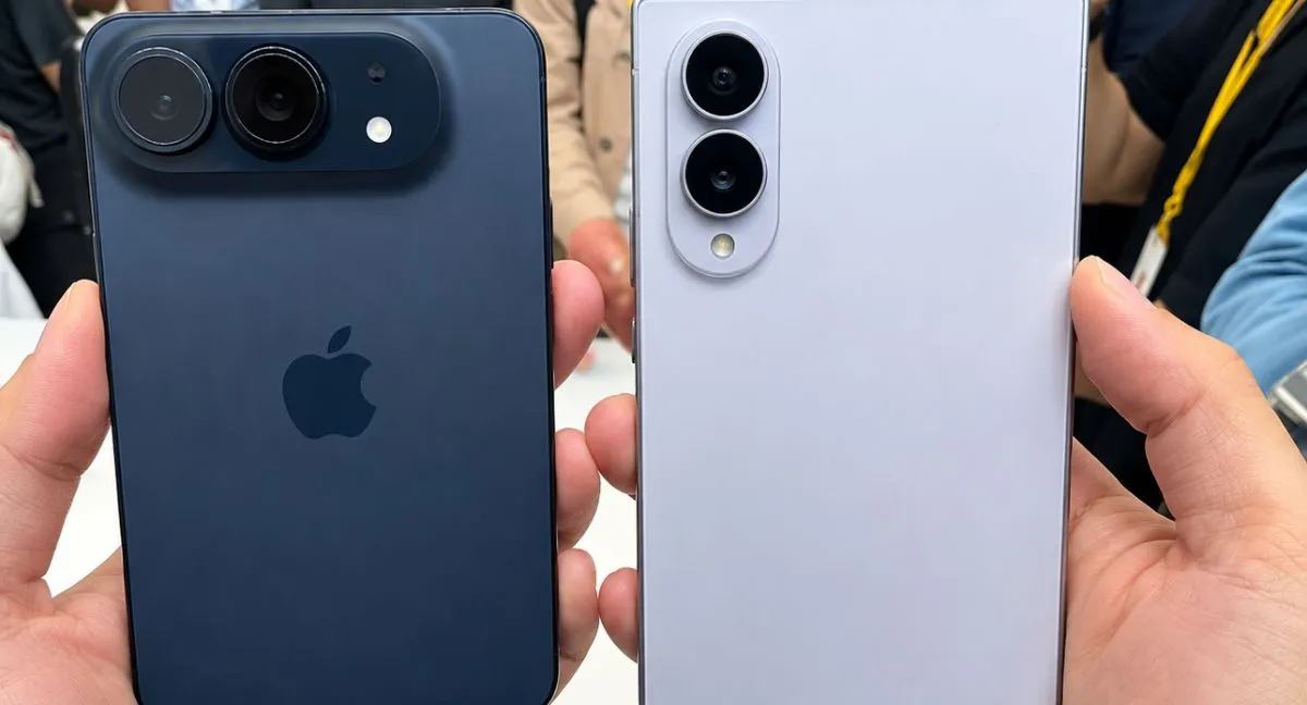 Samsung se burla del primer teléfono plegable de Apple