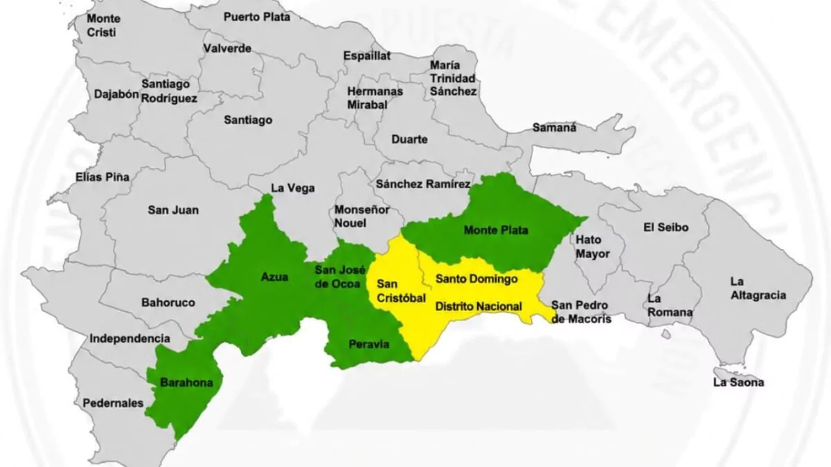 COE eleva alertas en ocho demarcaciones por fuertes lluvias y riesgo de inundaciones